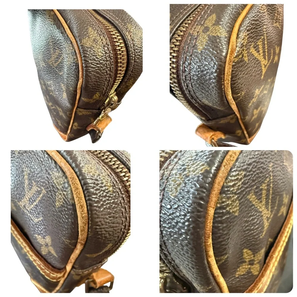 Louis Vuitton Monogram Danube Vintage Crossbody Bag Brown Canvas - Picture 8 of 9